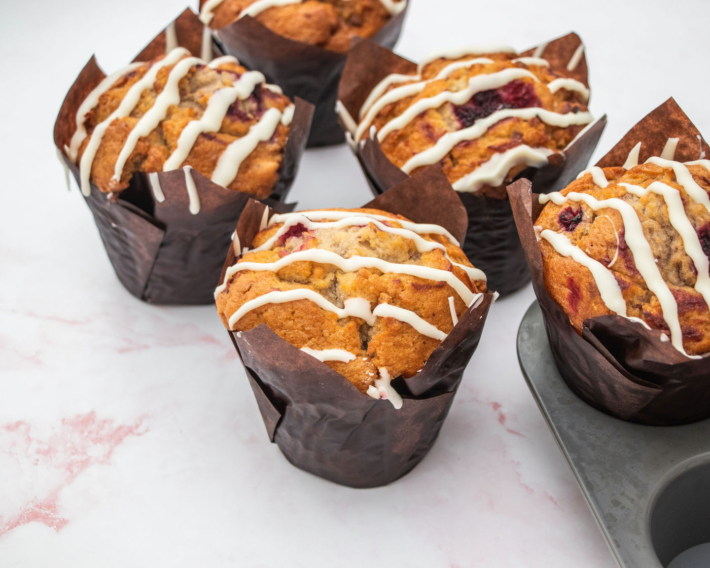 Raspberry Crumble Muffins